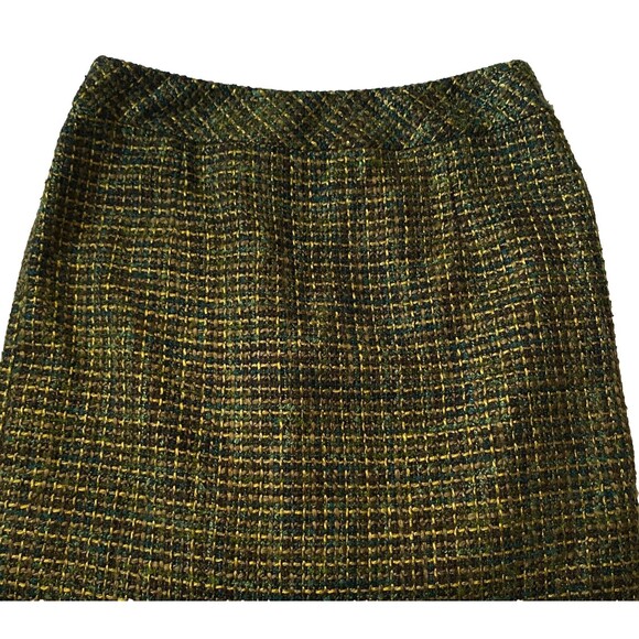 Coldwater Creek Tweed Pencil Skirt Womens Size 10 Multicolor Lined Wool Blend - Picture 4 of 14